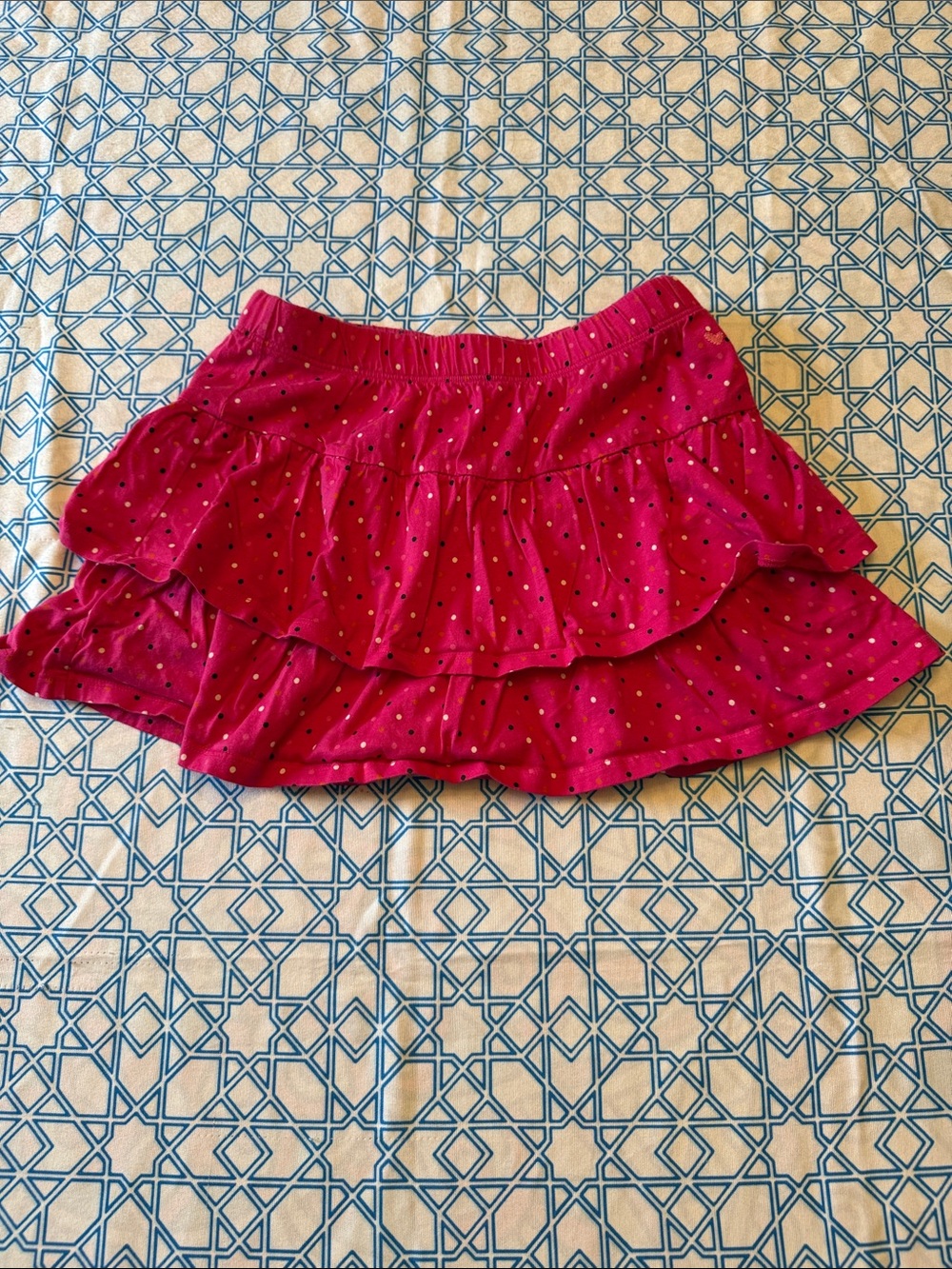 OshKosh B'gosh Girls Pink Ruffled Polka Dot Skirt